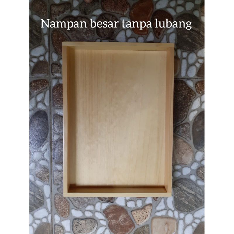 Baki Kayu Pinus/ Nampan Kayu/Tray kayu/ Baki Kayu serbaguna uk 35x25cm