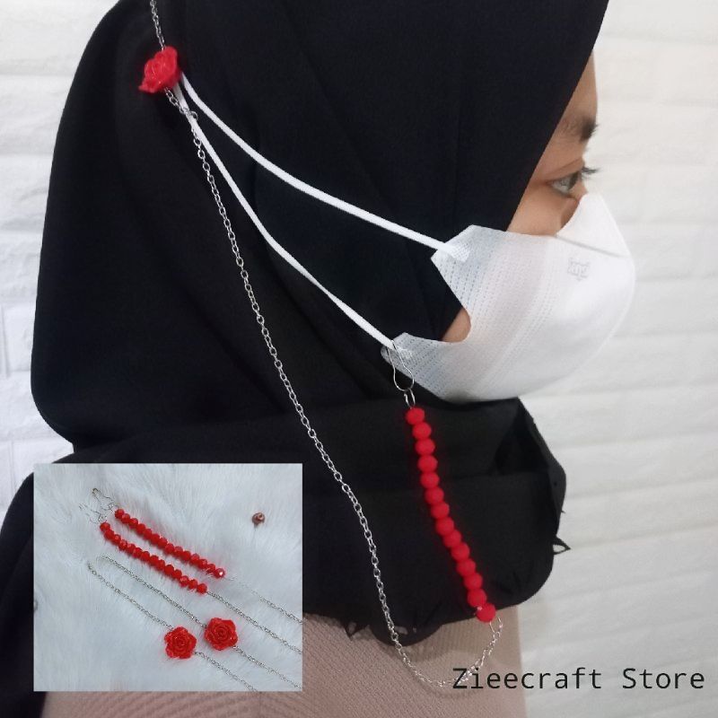 Strap Masker  2 in 1 Kristal