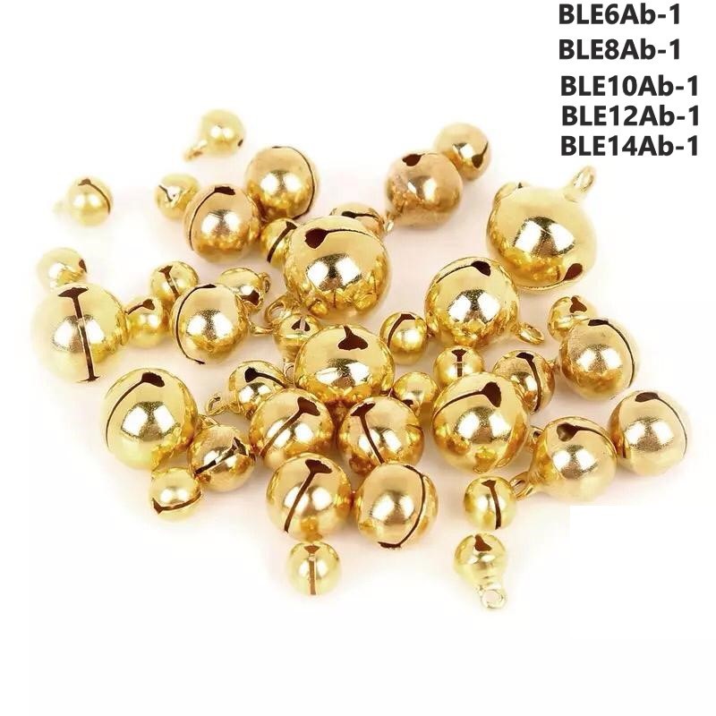 Bell lonceng kelintingan Warna Warni &amp; Silver Emas Uk 6-14mm Harga/100pc