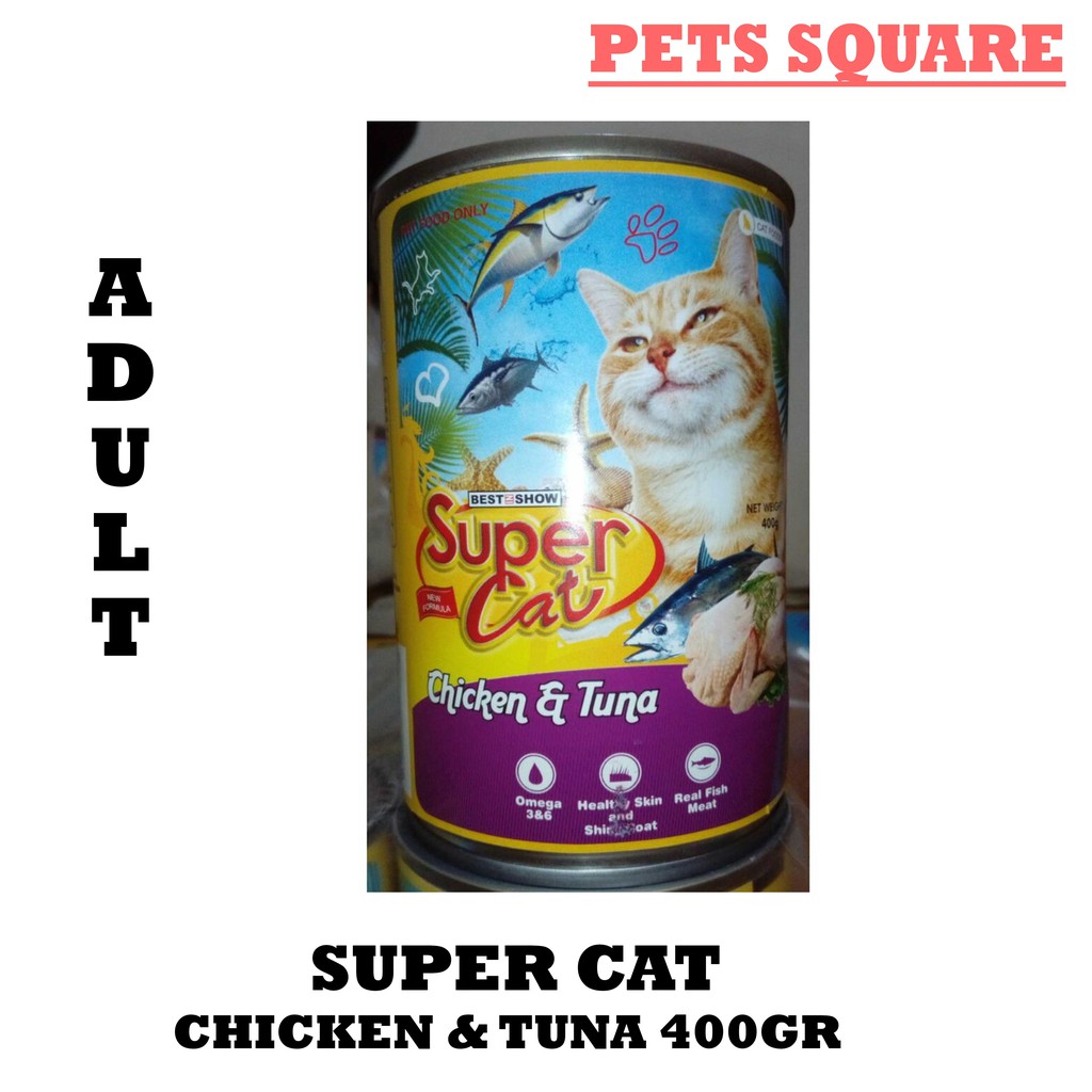 SUPER CAT CHICKEN &amp; TUNA 400GR