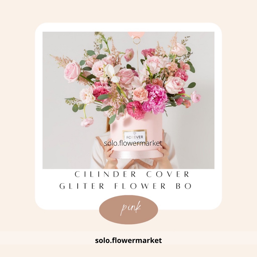 

21CM & 19CM CILINDER COVER GLITER FLOWER BOX BLOOM BOX ROUND Bloombox - Flower Box- Kotak Bunga - Kotak Kerajinan Realfood - HBD - Lebaran- Valentine BOX BULAT 21 19 cm / ROUND BOX / BLOOM BOX / BOX BUNGA BULAT / FLOWER BOX / FLORIST BOX TERMURAH
