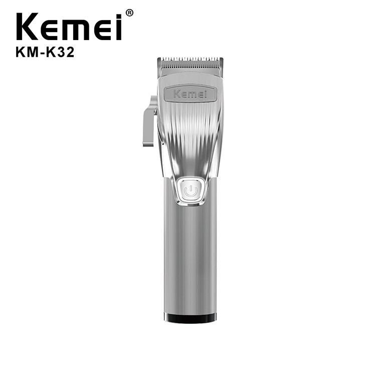 Kemei km k32 New Silver Hair Clipper for Men Cordless Hair Trimmer