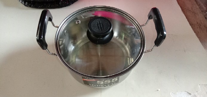 Panci Kuping Set + Tutup Kaca Set Isi 5 Pcs Uk 16,18,20,22,24 Ndo 555 Monaco