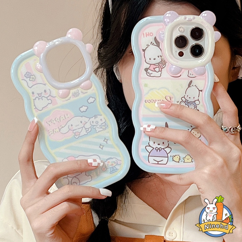 Casing Soft Case Silikon Motif Kartun Kelinci / Anjing / Kucing Untuk iPhone 13 / 12 / 11 Pro Max / X / Xr / Xsmax