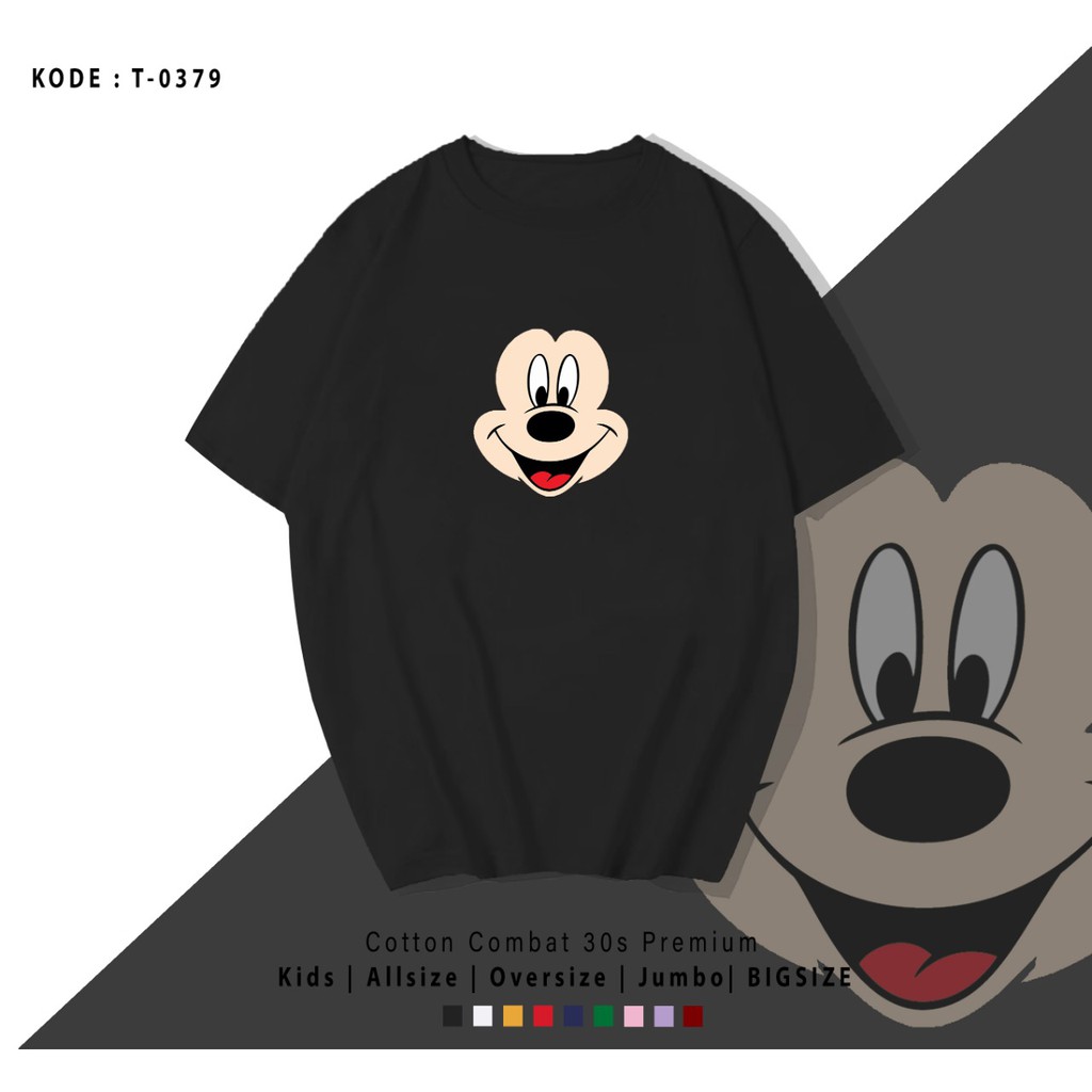 MICKEY T0379 / COUPLE KAOS / T-SHIRT / TERMURAH DISNEY BESTSELLER / CUSTOM