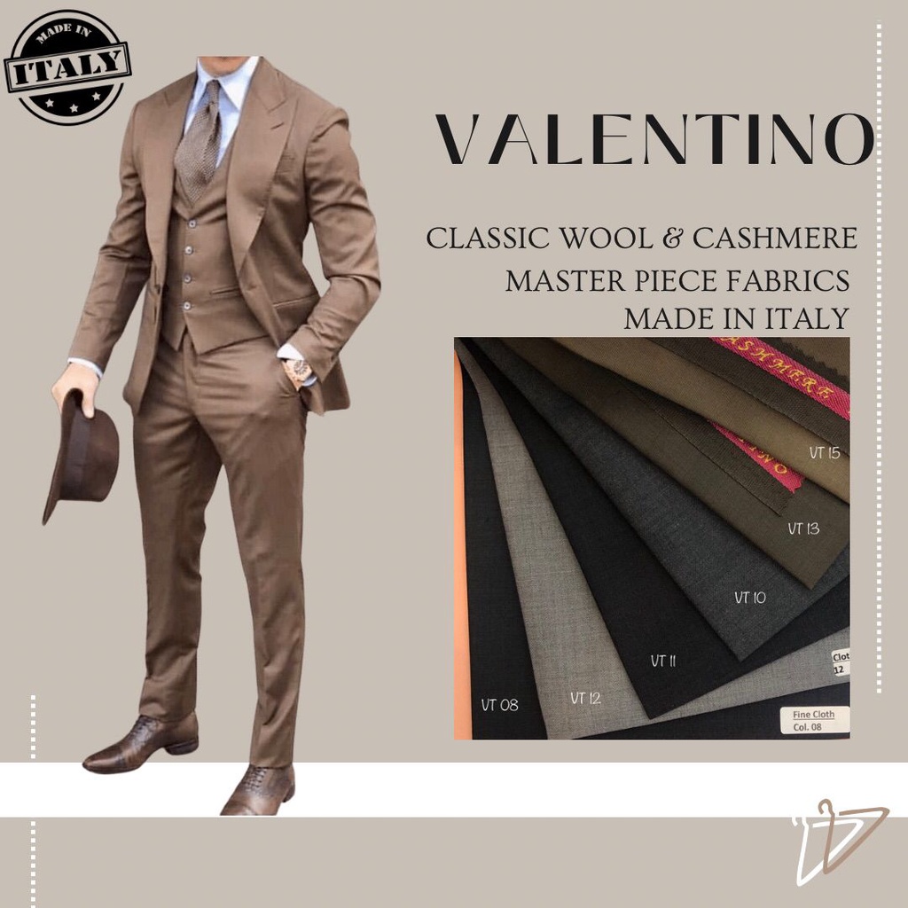 [VT] BAHAN KAIN JAS VALENTINO / BAHAN KAIN JAS HITAM HALUS / SEMIWOOL JAS FORMAL/ BAHAN JAS/ BAHAN C