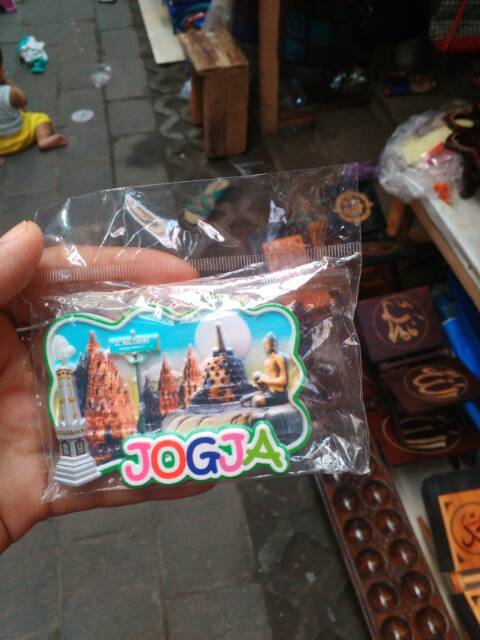 GROSIR! Magnet Kulkas Candi Prambanan Borobudur dan Jogja Bahan Mika/ Souvenir Cantik khas Jogja