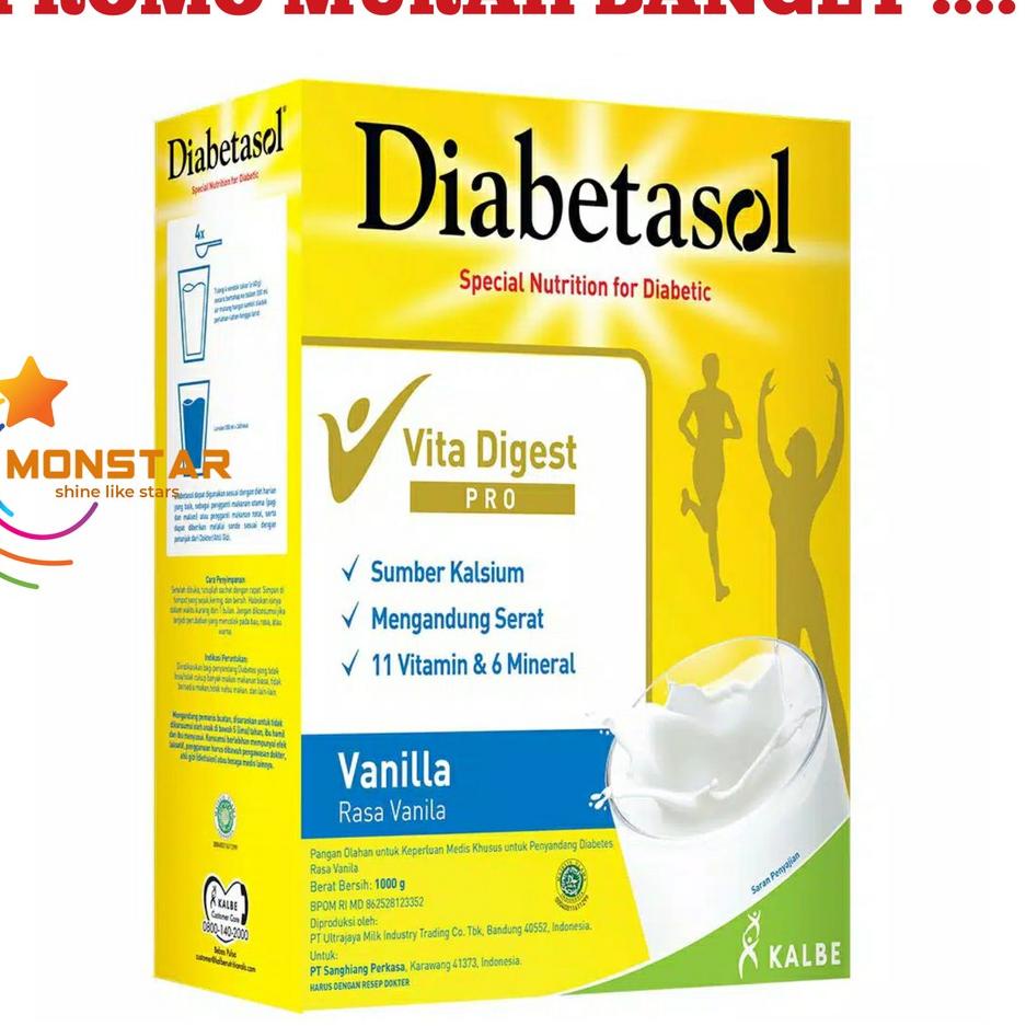 

New SUSU DIABETASOL 1000 GR/DIABETASOL VANILA COKLAT 1KG ,,