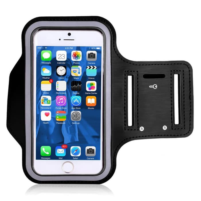 Universal ArmBand Sport Case Size XL Max 5,5 Inch Iphone 6 Plus DLL - Merah