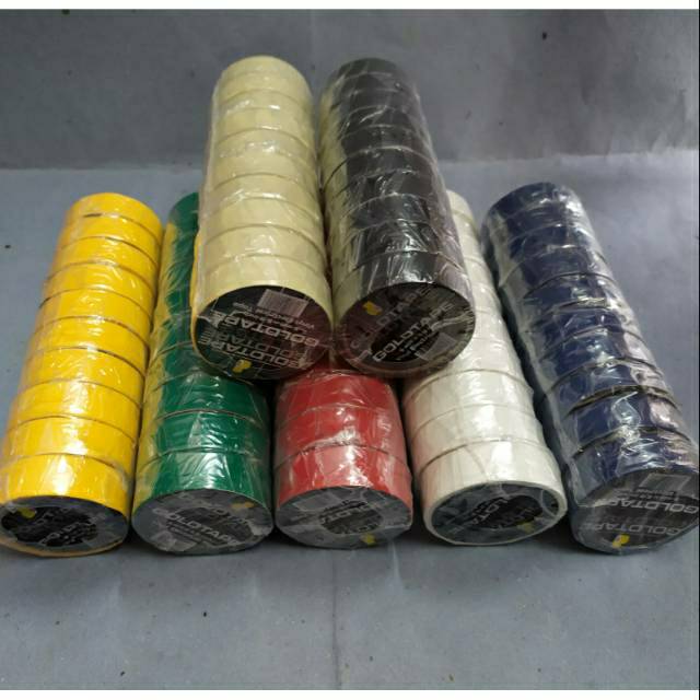 

Selotip Kabel Listrik PVC GOLDTAPE | Isolasi | Solatip