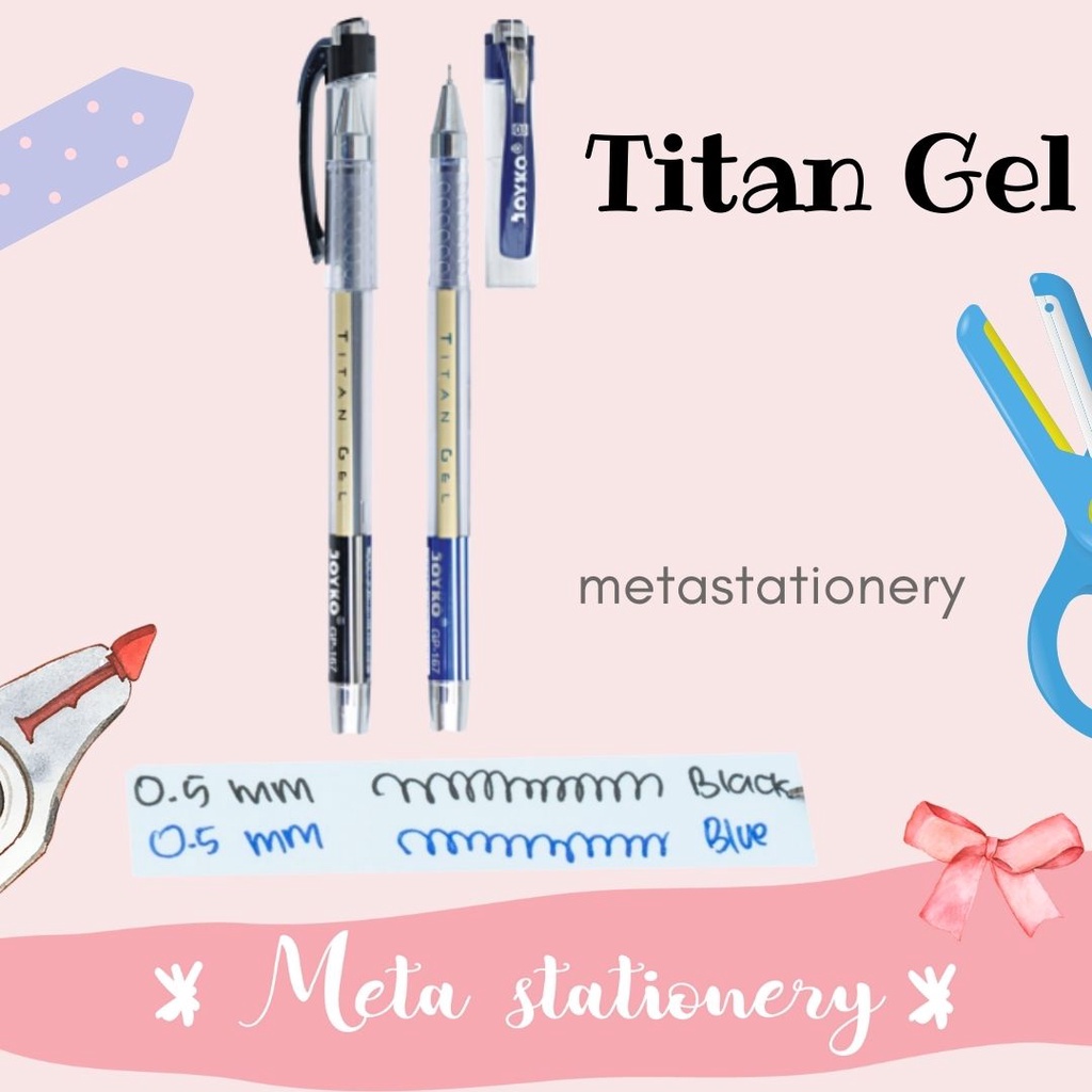 

Gel Pen / Pulpen Pena Joyko GP-167 Titan Gel (1pc)