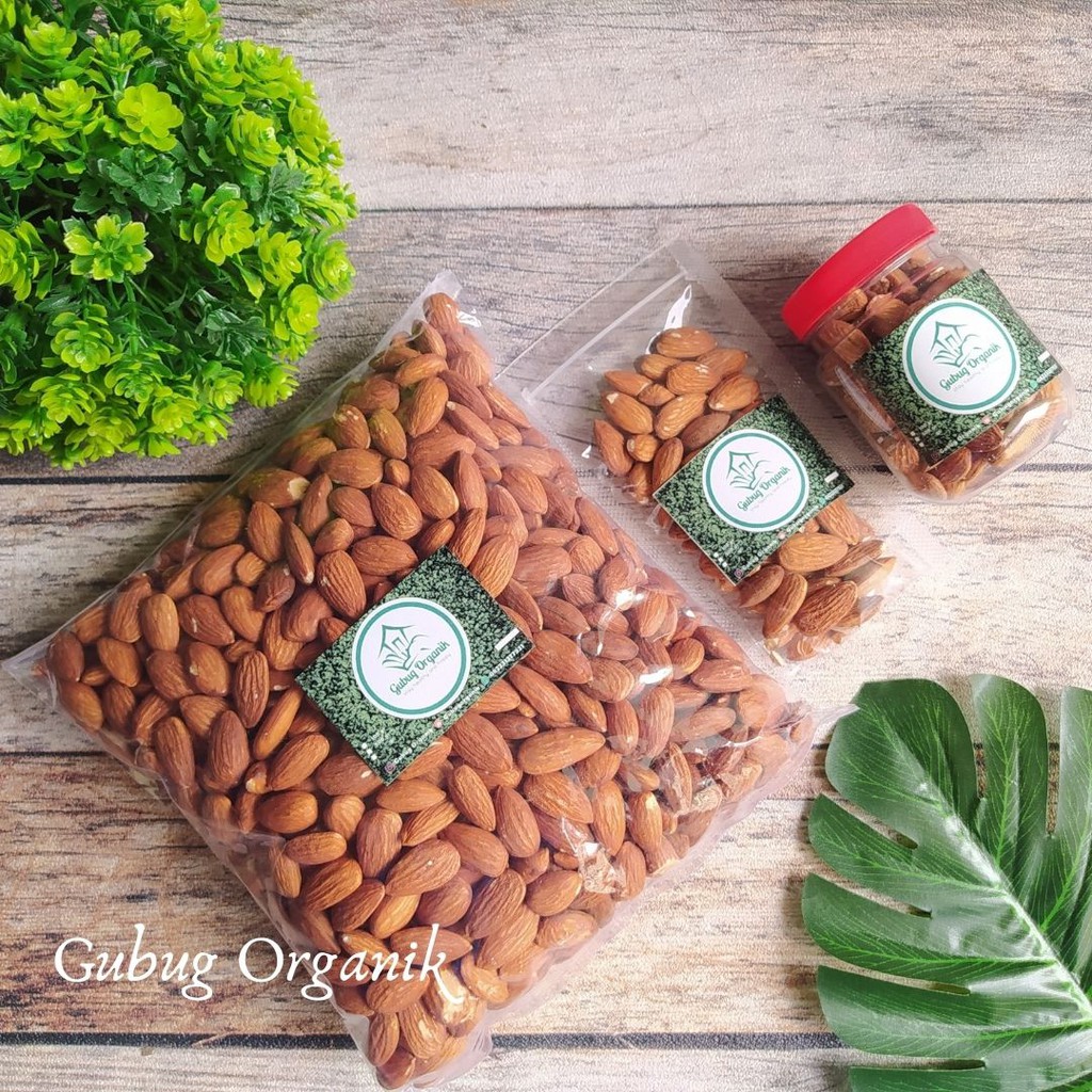 

Kacang ALMOND PANGGANG 1KG PREMIUM - Roasted Almond 200gr ASI Booster