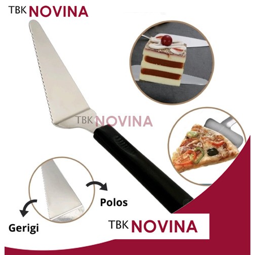 Spatula Pizza Gerigi/ Spatula Kue / Spatula Stainless / Spatula Segitiga