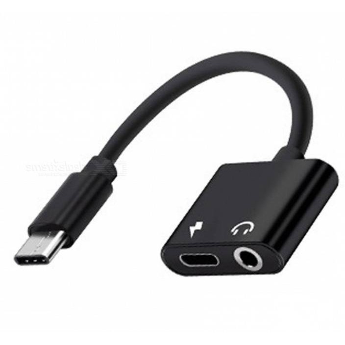 A_   SPLITTER AUDIO USB TYPE C TO JACK 3.5MM charge adapter