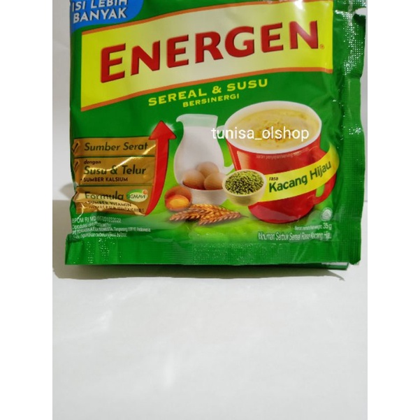 

Energen kacang hijau 35gr 10 sachet