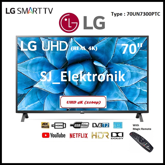(KHUSUS LUAR KOTA) LED TV LG 70 Inch 70UN7300PTC - 70UN7300 Real 4K UHD SmartTV