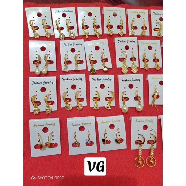 Anting yaxiya motif random tdk bisa pilih model harga sale diskon termurah