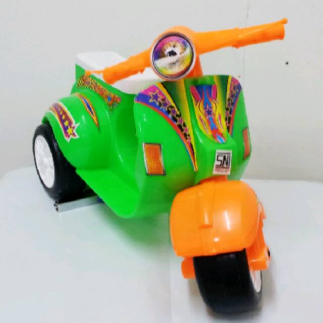 MAINAN VESPA MINI ANAK DORONG RODA 3 SNI