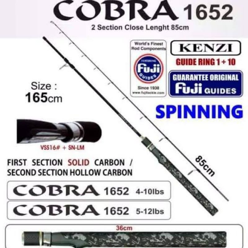 JS2 JORAN KENZI COBRA 1652 4-10 LBS FUJI RING