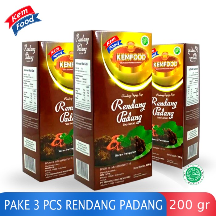 

Rendang Padang Kemfood 200Gr - Buy 2 GET 3