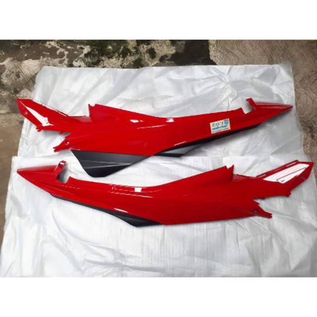 Cover Bodi Body Satria Fu Facelift Merah Original