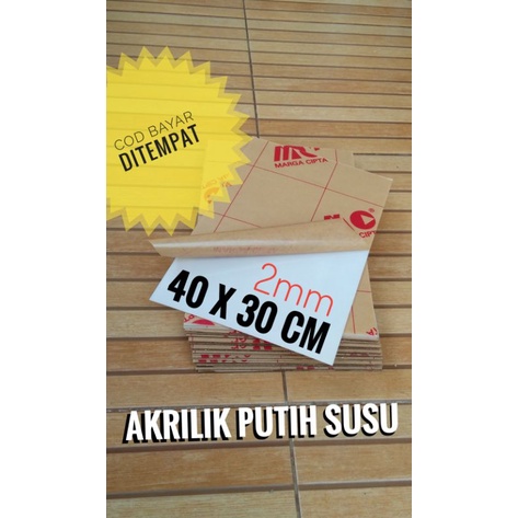 

Akrilik putih susu 40x30cm