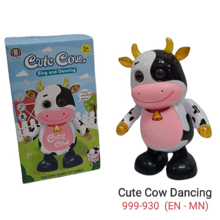 999 930 - Mainan Dancing Cow Sapi Joget Goyang Cute Cow Sing and Dancing Free Batterai