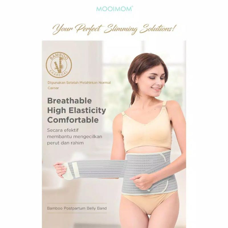 Korset Bambu Pasca Melahirkan Mooimom Bamboo Postpartum Belly Band korset pelangsing hadiah lahiran