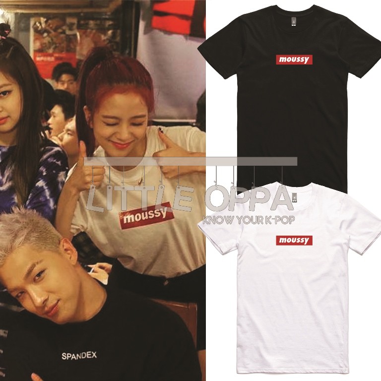 BAJU KAOS KPOP IDOL FASHION BLACKPINK JISOO MOUSSE T-SHIRT