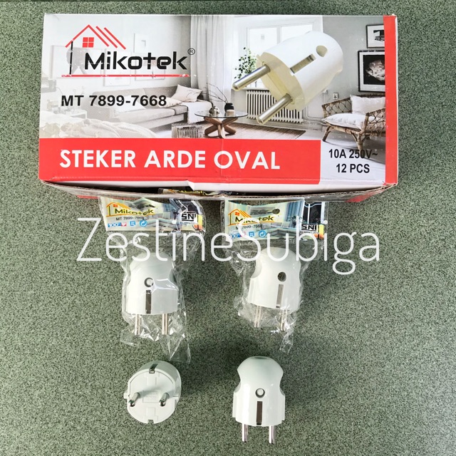 Steker Arde Oval MT-7899 7668 MIKOTEK