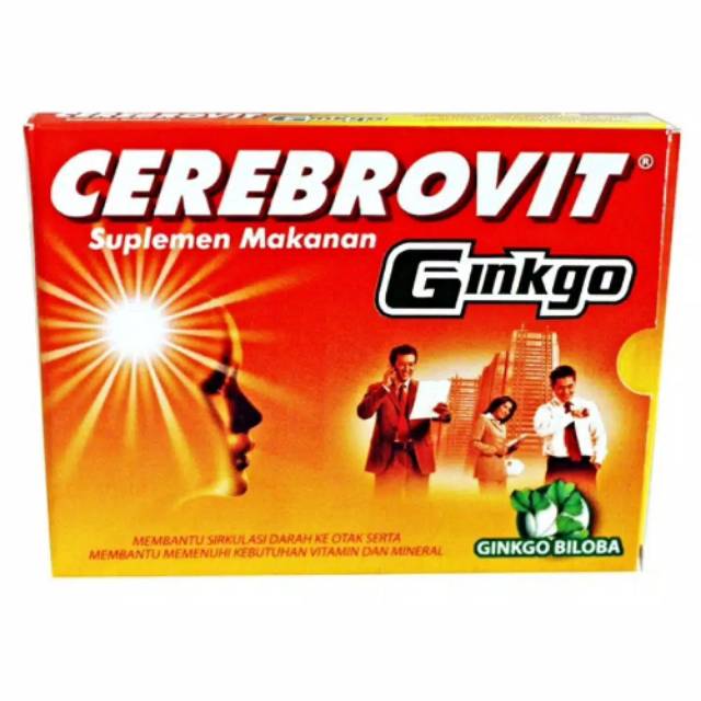 Cerebrovit Ginkgo Biloba Isi 10 Kapsul