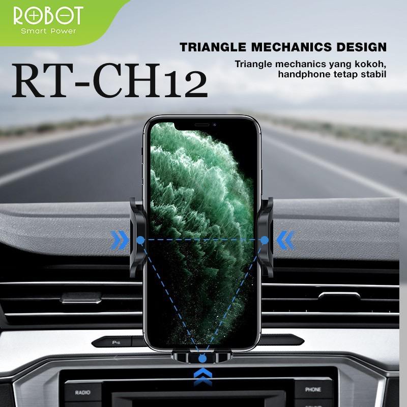 Car Holder ROBOT RT-CH12 / RT-CH11S / RT-CH03 Suction Cup Automatic Lock 360° Universal