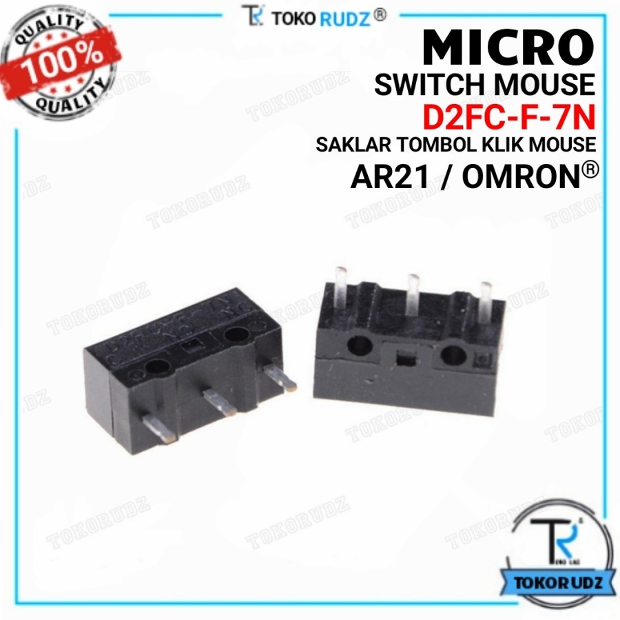 Micro Switch Mouse Omron D2FC-F-7N Mikro Saklar Tombol Klik AR21