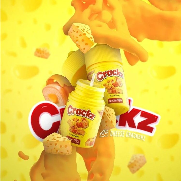 CRACKZ V3 CHEESE CRRACKERZ 60ML LIQUID AUTHENTIC 100%