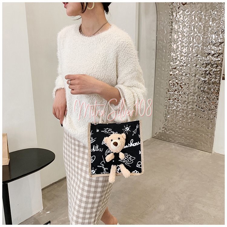 [MS108] TSS 05 - TAS BONEKA BERUANG 3D / TAS IMPOR MURAH / TAS MOTIF BONEKA BERUANG BEAR