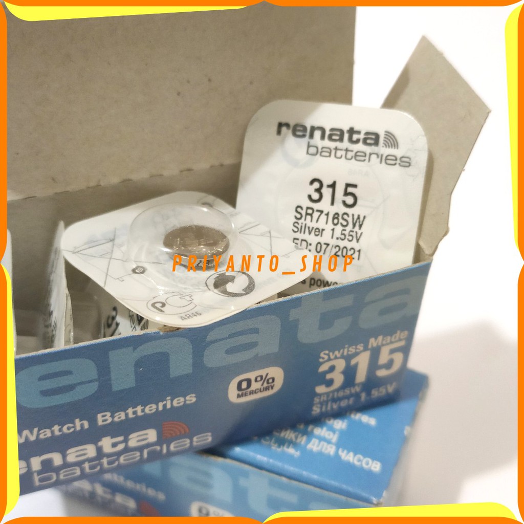 BATTERY BATERAI BATRE RENATA SR716SW SR716 SR 716 SW 315 ORIGINAL