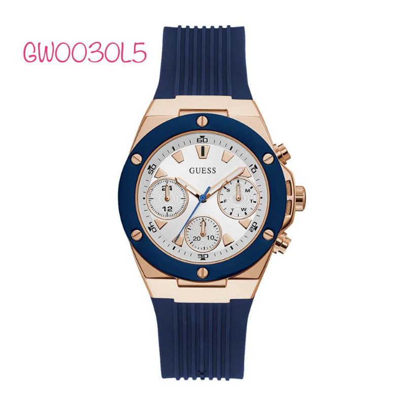 JAM TANGAN GUESS WANITA GW0030L5 STRAP RUBBER ORIGINAL BM