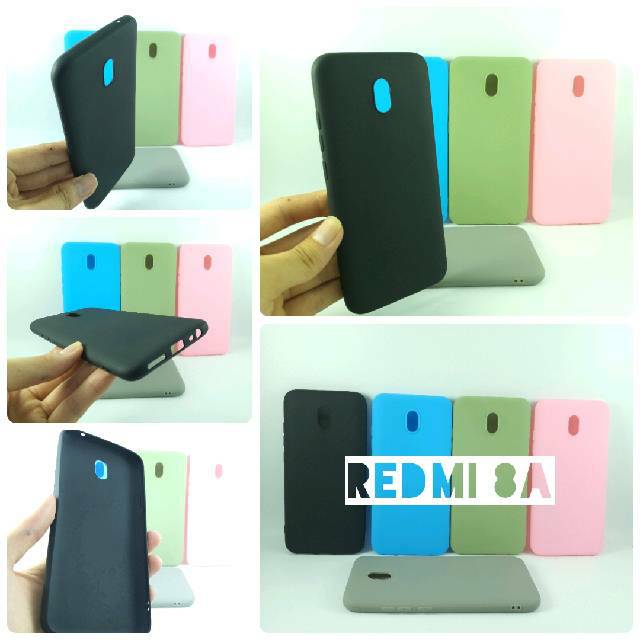 Softcase Xiaomi Redmi 8A Slim Case warna polos