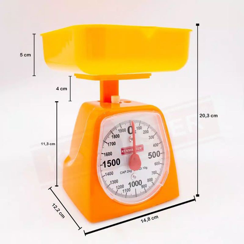 Timbangan Kue KENMASTER / STEELE Timbangan Dapur Analog Manual Scale