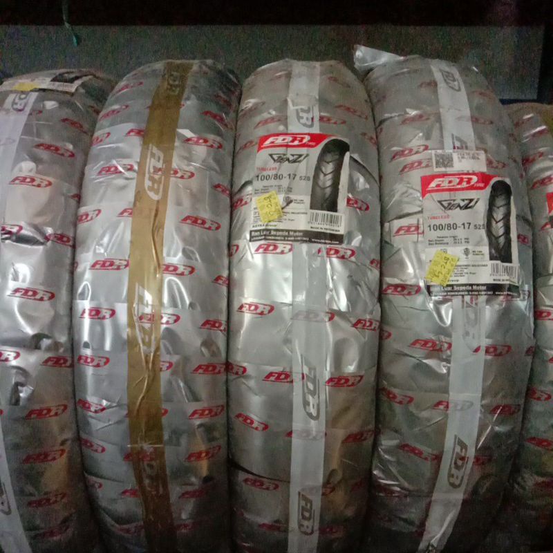 BAN FDR GENZI - TUBELESS (80/80/90/100/120/80/70 RING 14 17 18) BAN TUBLES LUAR MOTOR MATIK BEBEK SP