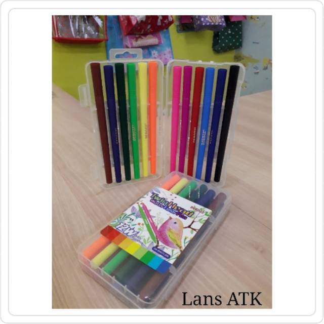 

Spidol Brush pen Twin Head Water Colour Pen DB BWCFL306 (21922)