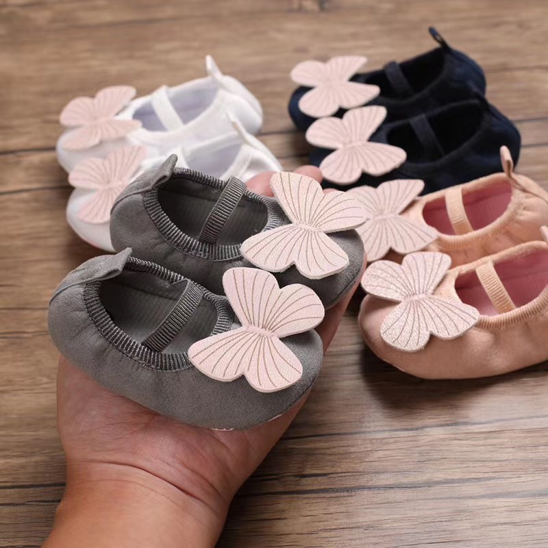 HappyOliver  D13 ONE FLY Sepatu prewalker bayi dan anak perempuan newborn 0-18 bulan