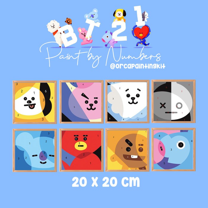 

Murah BT21 Paint By Numbers (20x20cm) - 2 IN 1 Terbatas