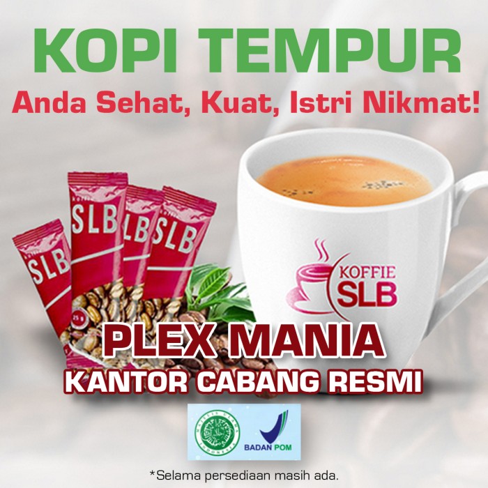 

MURAH KOFFIE SLB SACHETAN - KOPI TEMPUR - Anda Sehat, Kuat, Istri Nikmat