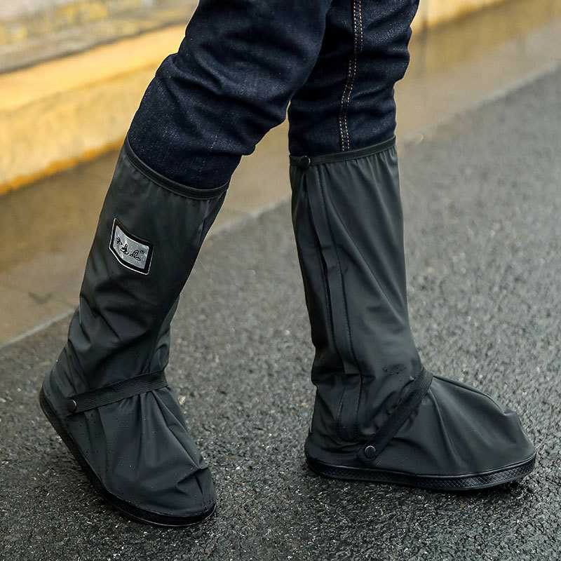 Rhodey Jas Hujan Rain Cover Mantel Mantol Sarung Pelindung Sepatu saat Hujan Anti Air dengan Reflektor Cahaya