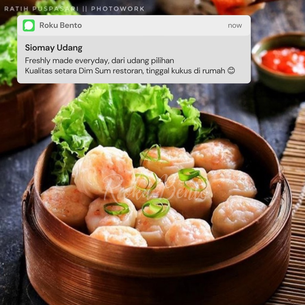 Siomay Udang (Dimsum) 20 Pcs Roku Bento Frozen Ready to Cook