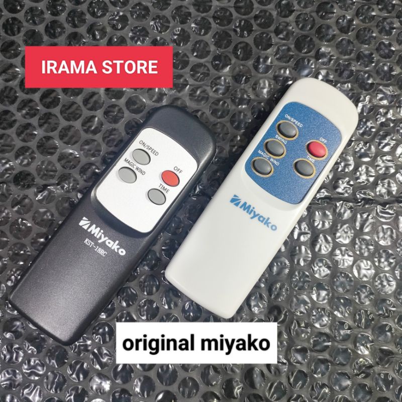 Remote Kipas Angin Miyako Dinding TJR 101/KAW 1689 RC/ KST 18RC ORIGINAL Remot 16&quot; 18&quot;  inch