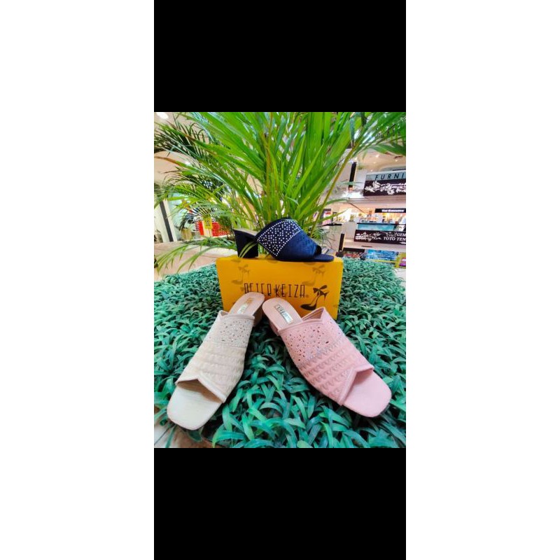 PETER KEIZA 37 38 39 40 41 Sandal hak tahu heels pesta wanita import original mewah glamour