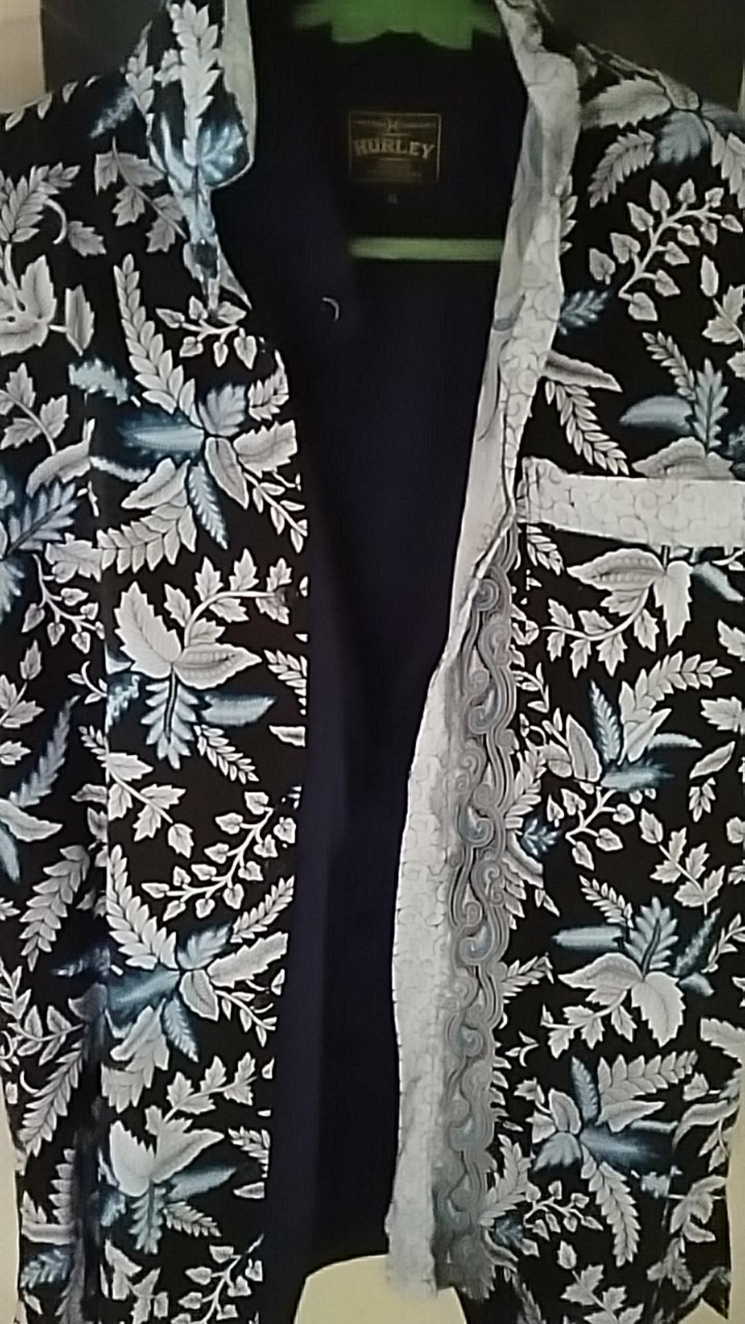 Kemeja Batik Lengan Pendek Blarak Biru M.l.xl