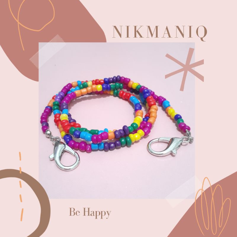 Kalung masker / Rantai Masker / Strap Masker anak & dewasa Handmade